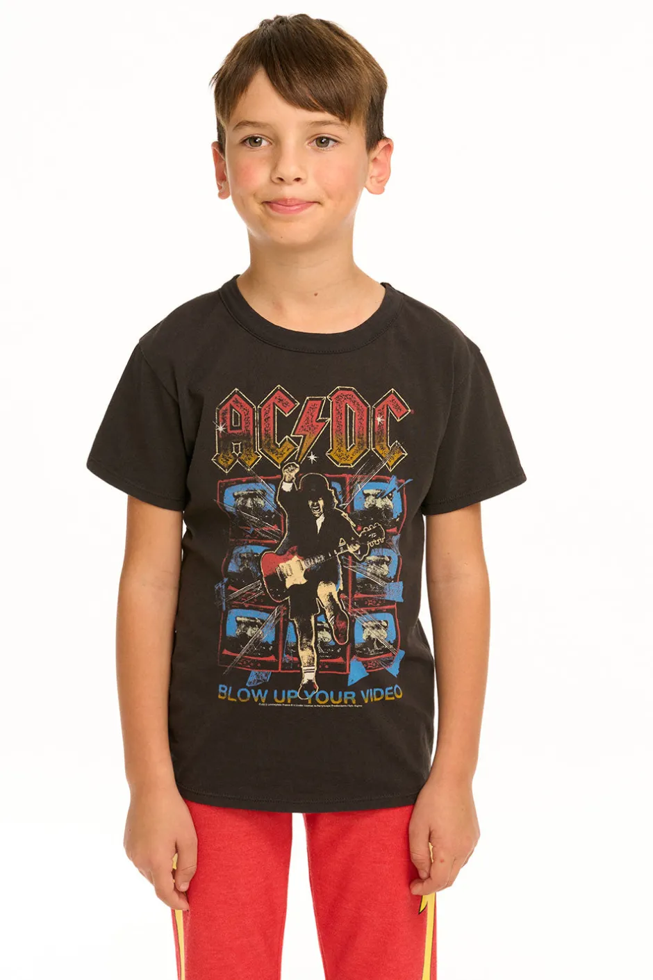 Women/Kids/BOY Chaser Brand AC/DC Blow Up Your Video Tee