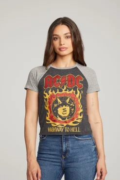 Women Chaser Brand AC/DC Highway To Hell Tee
