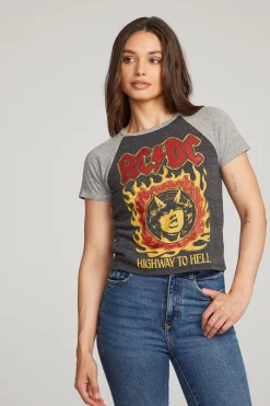 Women Chaser Brand AC/DC Highway To Hell Tee