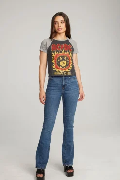 Women Chaser Brand AC/DC Highway To Hell Tee