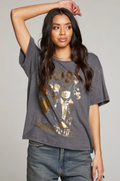 Women Chaser Brand AC/DC Highway To Hell Tee