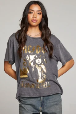 Women Chaser Brand AC/DC Highway To Hell Tee