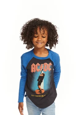 Women/Kids/BOY Chaser Brand AC/DC Let There Be Rock Baseball Tee