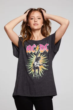 Women Chaser Brand AC/DC Let There Be Rock Tee