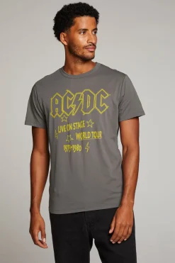 Women Chaser Brand AC/DC Live On Stage Mens Tee