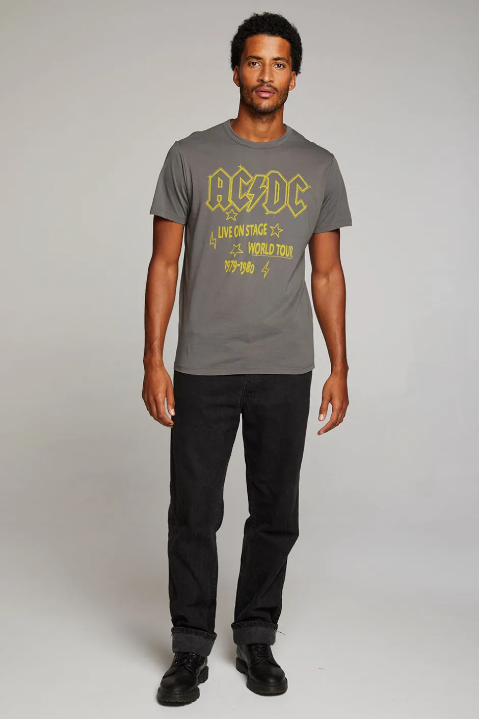 Women Chaser Brand AC/DC Live On Stage Mens Tee