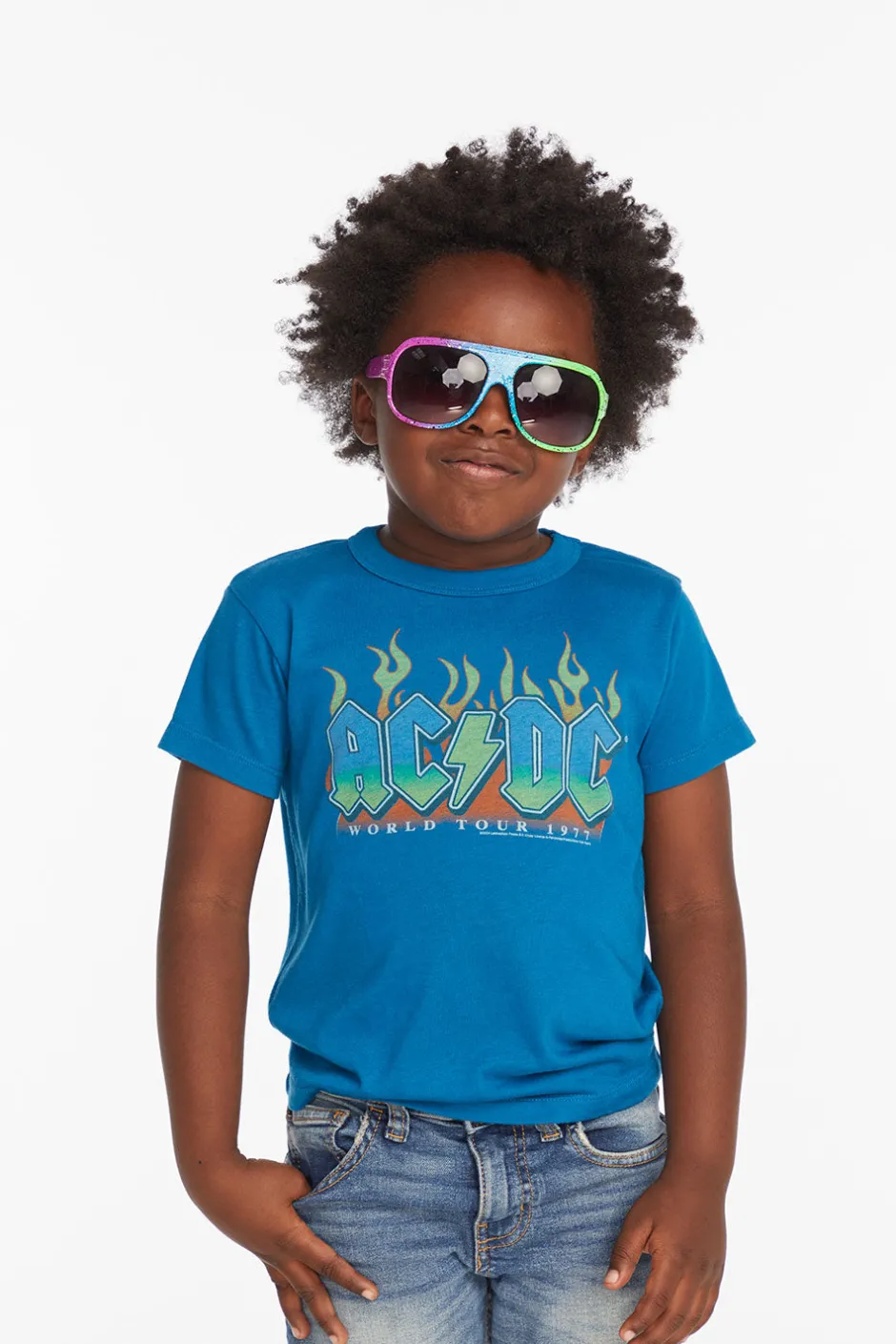 Women/Kids/BOY Chaser Brand AC/DC World Tour Boys Tee