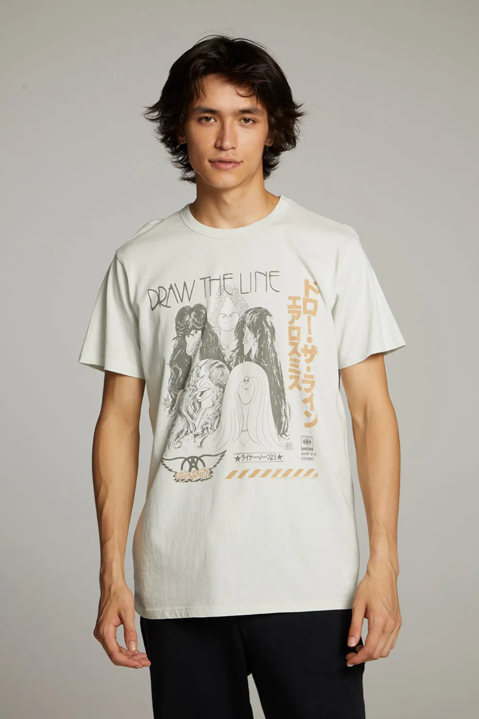 Women Chaser Brand Aerosmith Draw The Line Crew Neck Tee