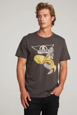 Women Chaser Brand Aerosmith Just Push Play Mens Tee