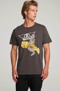 Women Chaser Brand Aerosmith Just Push Play Mens Tee