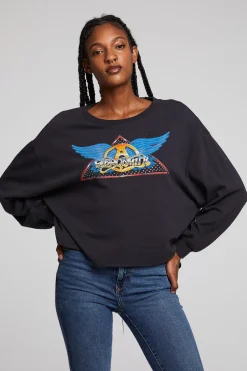 Women Chaser Brand Aerosmith Rock In A Hard Place Long Sleeve