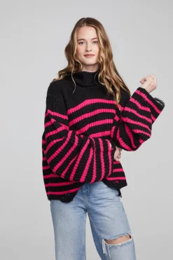 Women Chaser Brand Aimee Melrose Stripe Pullover