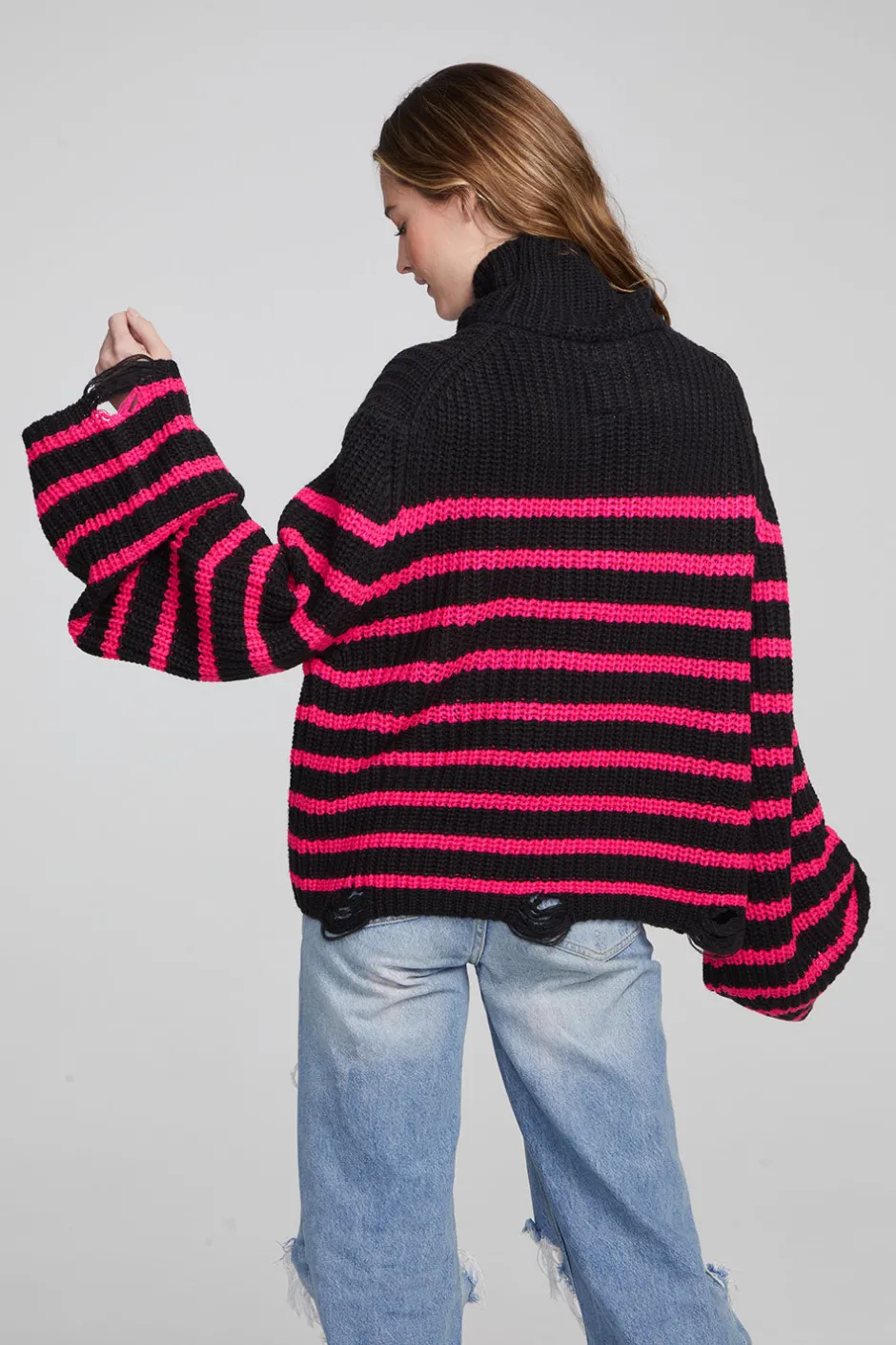Women Chaser Brand Aimee Melrose Stripe Pullover