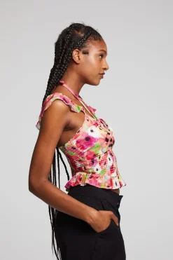 Women Chaser Brand Alessia Poppy Floral Blouse