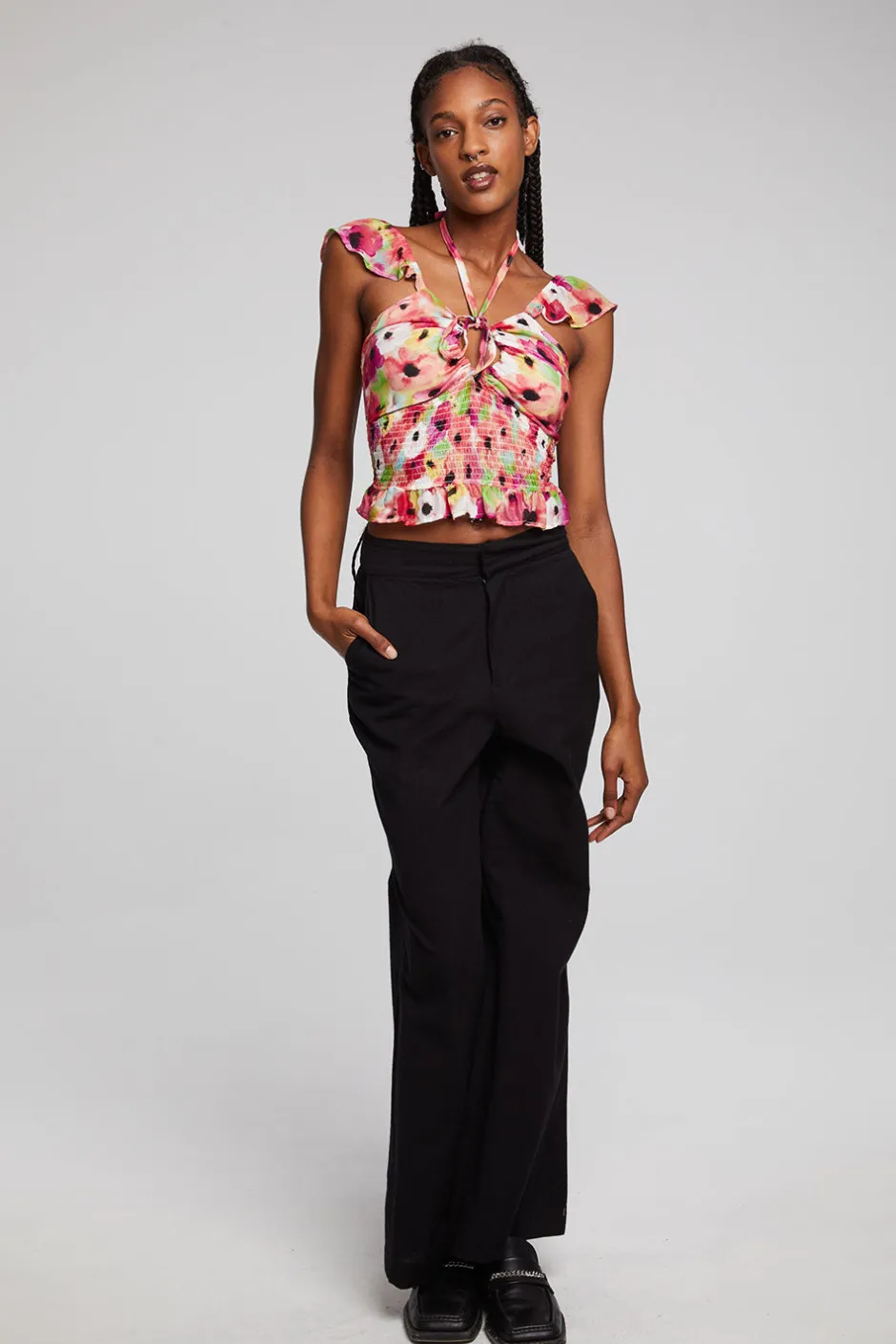 Women Chaser Brand Alessia Poppy Floral Blouse