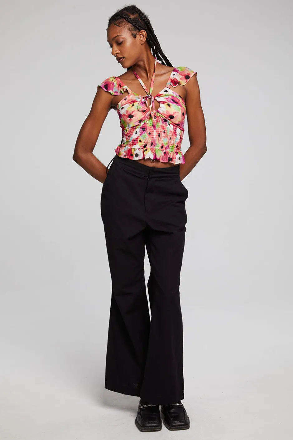 Women Chaser Brand Alessia Poppy Floral Blouse