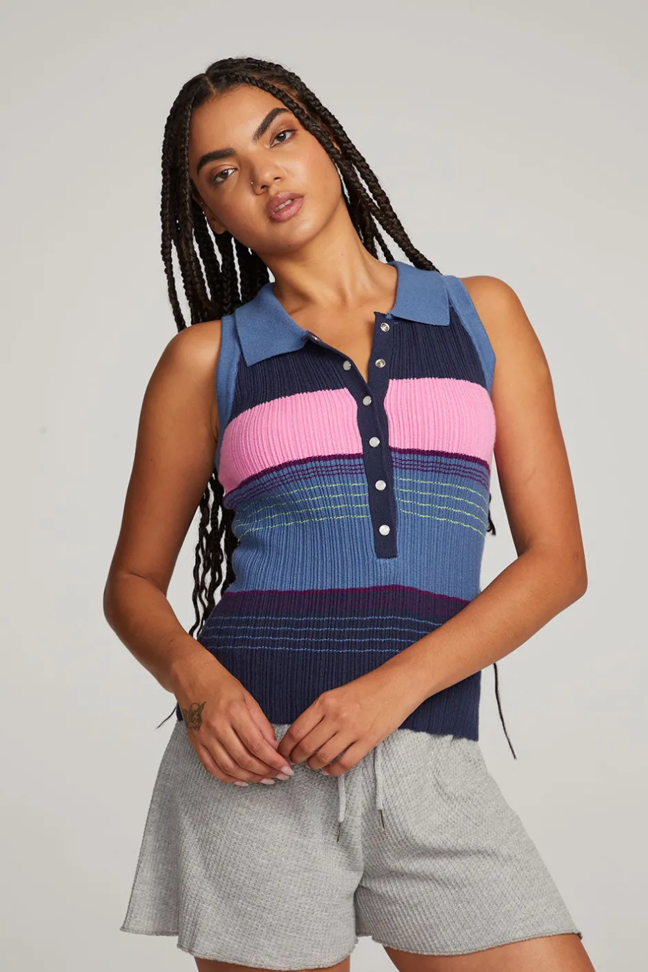 Women Chaser Brand Alice Venice Stripe Tank