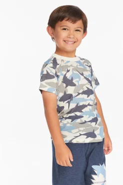 Kids/BOY Chaser Brand All Over Camo Shark Boys Tee
