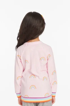 Kids Chaser Brand All Over Rainbow Girls Pullover