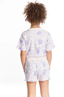 Kids Chaser Brand All Over Smiles Girls Romper