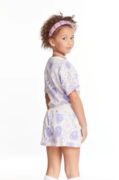 Kids Chaser Brand All Over Smiles Girls Romper