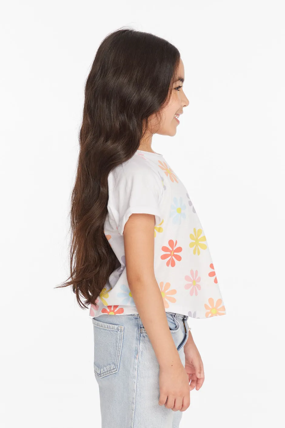 Kids Chaser Brand Allover Flower Girls Shirt