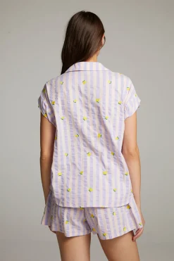 Women Chaser Brand Allover Lemons Shirt