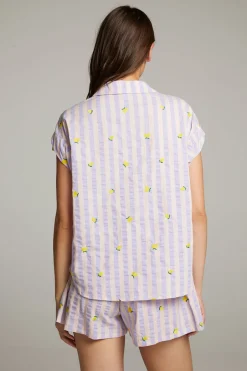 Women Chaser Brand Allover Lemons Shirt