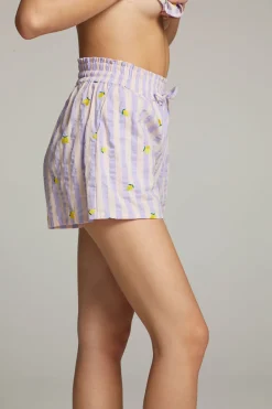Women Chaser Brand Allover Lemons Shorts