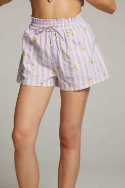 Women Chaser Brand Allover Lemons Shorts