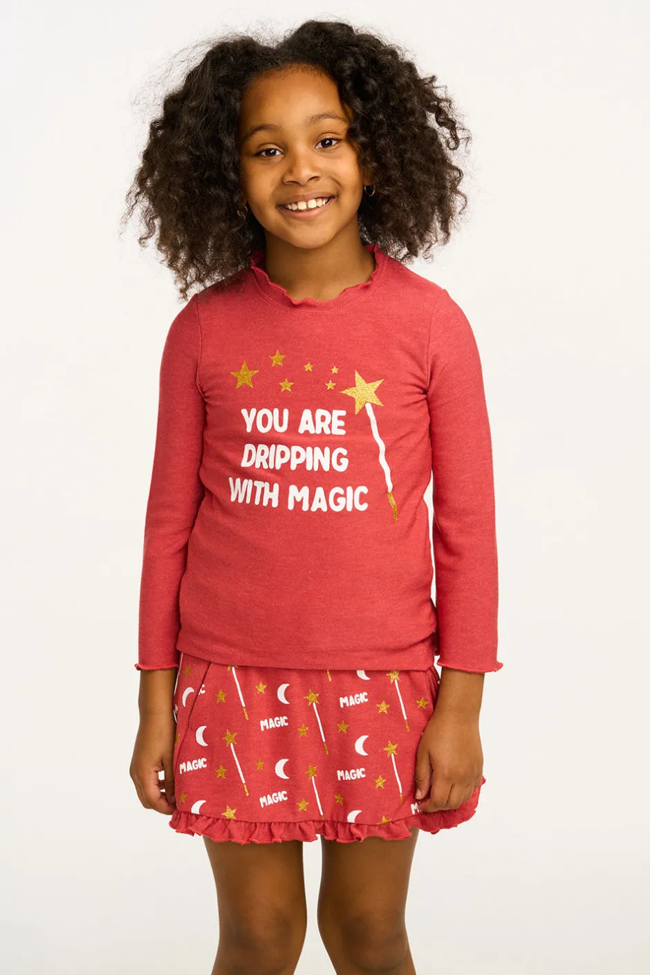 Kids Chaser Brand Allover Magic Ruffle Skort