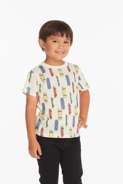 Kids/BOY Chaser Brand Allover Skateboard Boys Tee