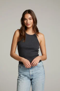 Women Chaser Brand August Black Tank Top