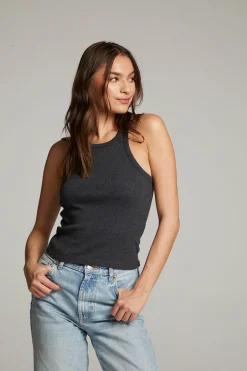 Women Chaser Brand August Black Tank Top
