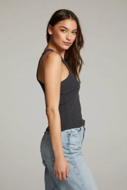 Women Chaser Brand August Black Tank Top