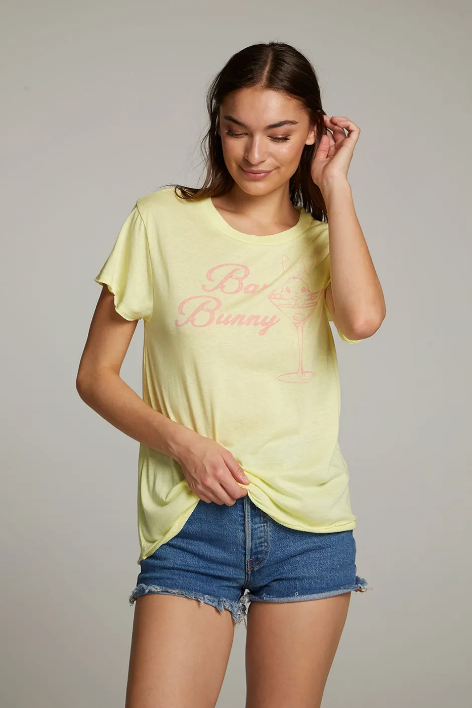 Women Chaser Brand Bar Bunny Tee