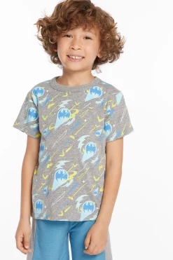 Kids/BOY Chaser Brand Batman All Over Logos Boys Crew Neck Tee