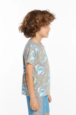 Kids/BOY Chaser Brand Batman All Over Logos Boys Crew Neck Tee