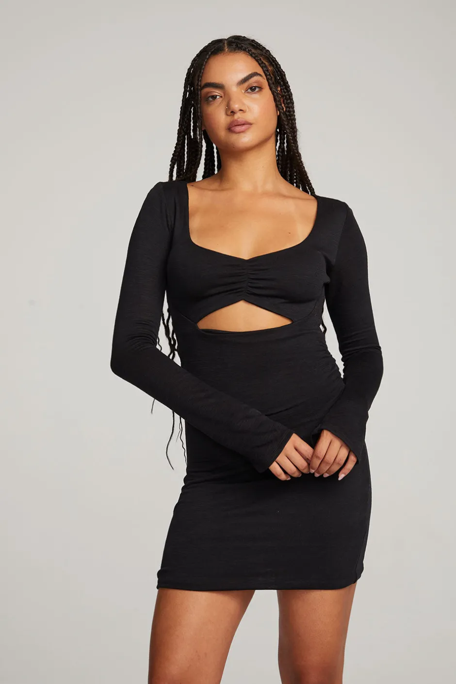 Women Chaser Brand Bay Licorice Mini Dress