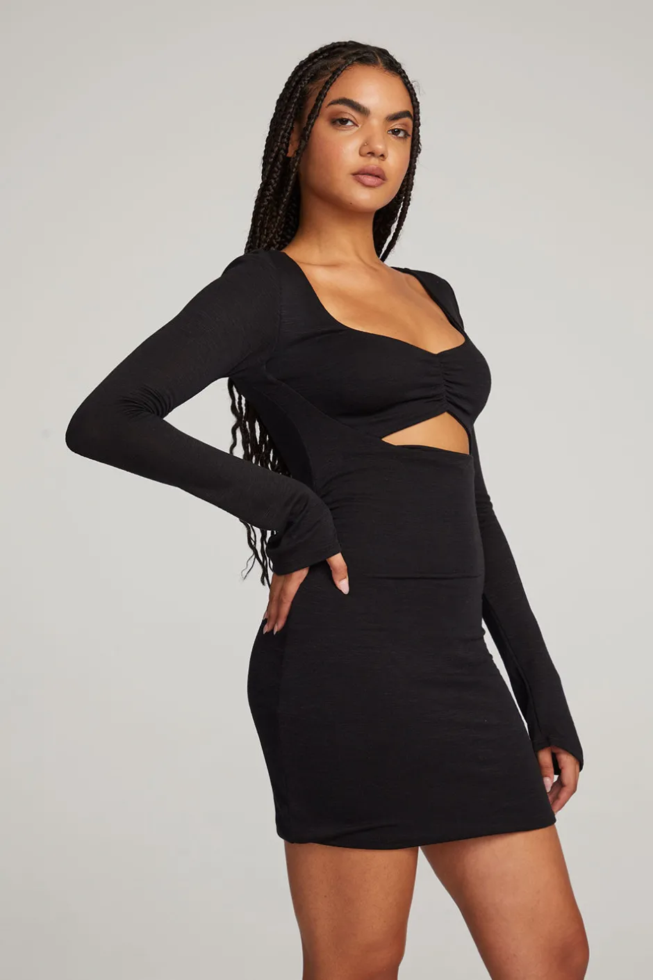Women Chaser Brand Bay Licorice Mini Dress