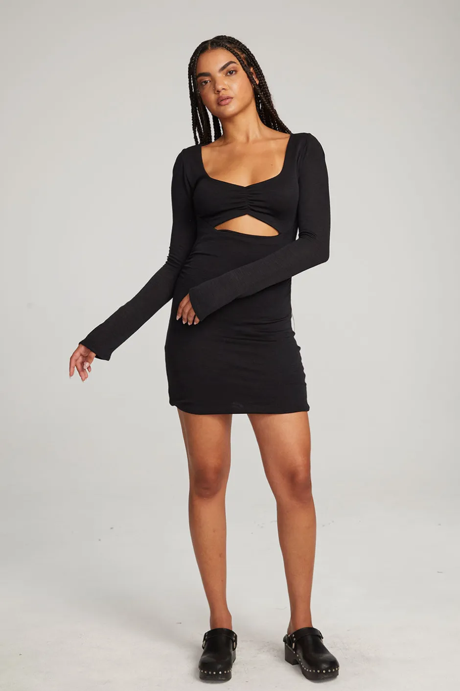 Women Chaser Brand Bay Licorice Mini Dress