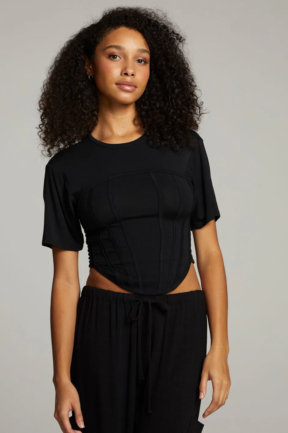 Women Chaser Brand Bayside True Black Tee