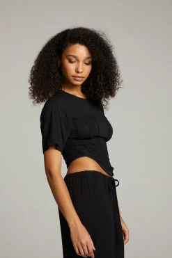 Women Chaser Brand Bayside True Black Tee