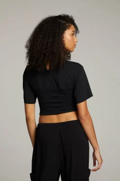 Women Chaser Brand Bayside True Black Tee