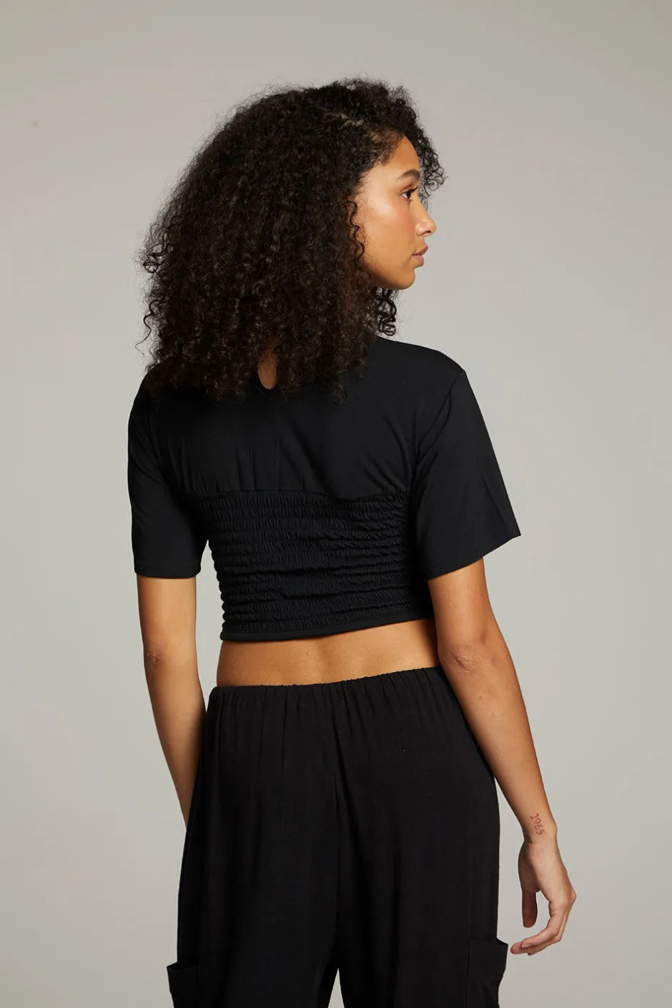 Women Chaser Brand Bayside True Black Tee