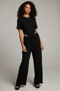 Women Chaser Brand Bayside True Black Tee