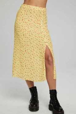 Women Chaser Brand Belle Midi Skirt - Anise Flower