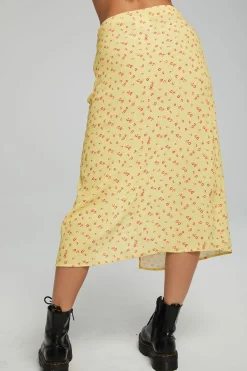 Women Chaser Brand Belle Midi Skirt - Anise Flower