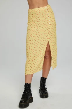 Women Chaser Brand Belle Midi Skirt - Anise Flower