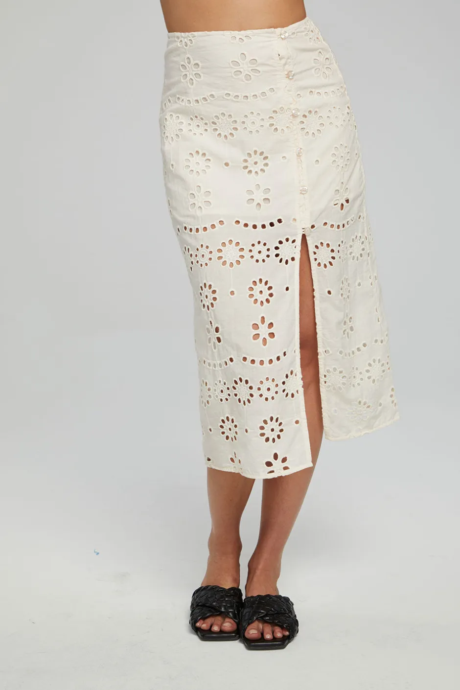Women Chaser Brand Belle Midi Skirt - Gardenia